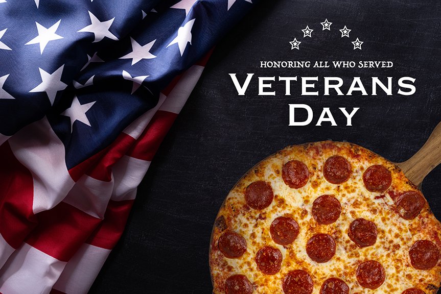 infinitospizza's tweet photo. Honoring all who served. #veteransday https://t.co/HwgHLYTPtg