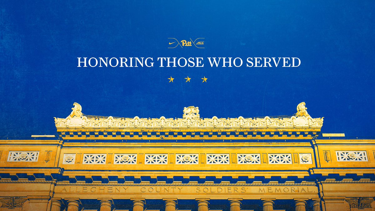 Pitt_ATHLETICS's tweet photo. To all who have served, we thank you. 

#VeteransDay https://t.co/slIlRkhu2X