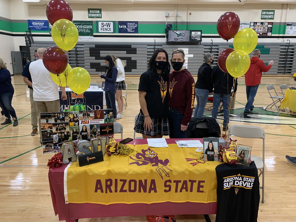 SkuttCatholic's tweet photo. Congratulations to Allie Gray of @SkuttCatholicVB! She has signed to play volleyball at Arizona State. We cannot wait to see you soar with @SunDevilVB! https://t.co/BTchwti7jY