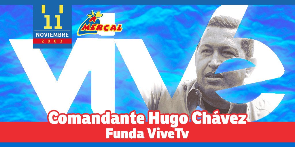 MercalOficial's tweet photo. #11Nov @ViveTVOficial1 celebra 17 años de fundado por nuestro Comandante Eterno Hugo Chávez

Vive es #Hoy una ventana comunicacional de la Educación para el pueblo adaptada al Aula Virtual del plan "Cada Familia una Escuela"
#SomosVanguardiaCultural
#Venceremos #Covid_19 https://t.co/Y2trdRFGR5