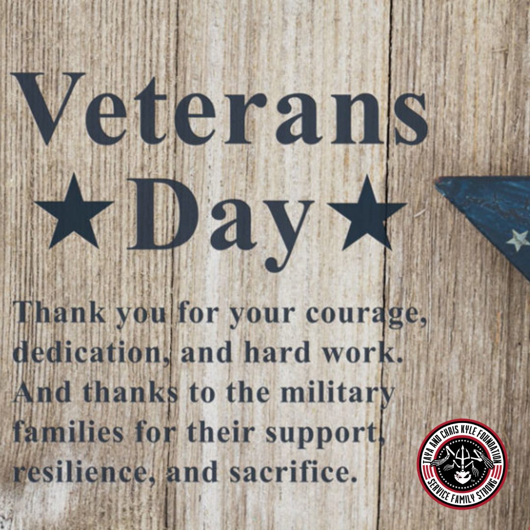 CKFFdn's tweet photo. Happy Veterans Day! Thank you to all of the valiant hearted people who have served and continue to serve. #ServiceFamilyStrong #TACKF https://t.co/rCl6ag9Rws