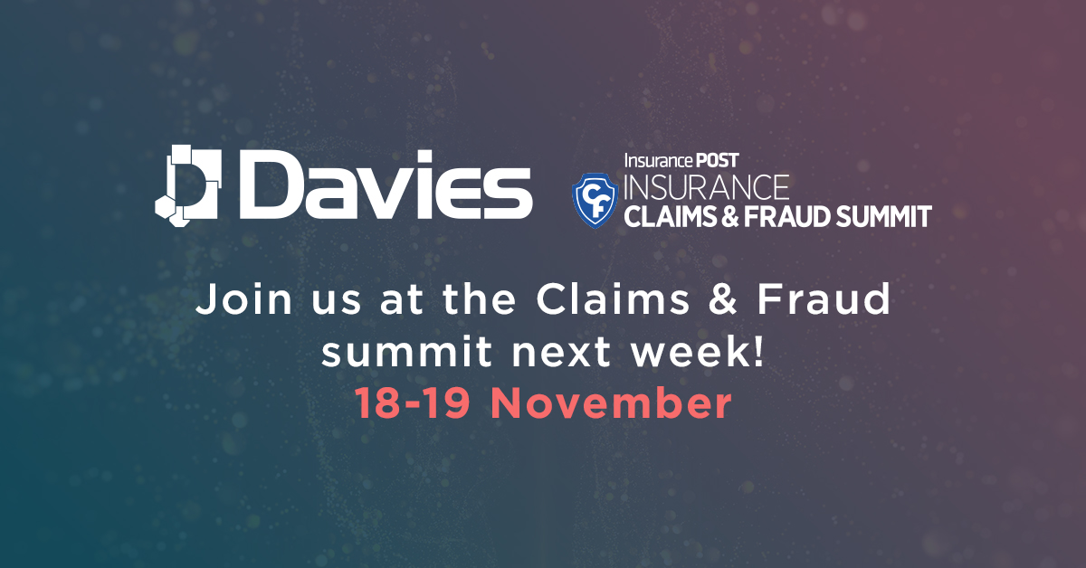 Davies_Group's tweet photo. We’re looking forward to next week’s Claims &amp; Fraud Summit! 

Our head of investigations, Ahmed Esat will discuss what impact the pandemic &amp; subsequent lockdown have had on insurers’ operations &amp; what we anticipate over the coming months.

Sign up here - https://t.co/CsRPXgkimZ https://t.co/qsNO2AK0BR