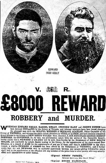 Wanted poster from the late 1870′s for legendary Irish Australian ...