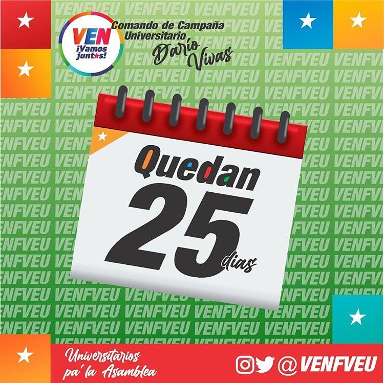 Solo 25 días Nos Separa de la Gran Victoria por ello <a href="/venfveu/">VenFVEU</a> y seamos parte de la Historia JUNTOS
.
.
<a href="/kennedymorales9/">🤨📸</a>