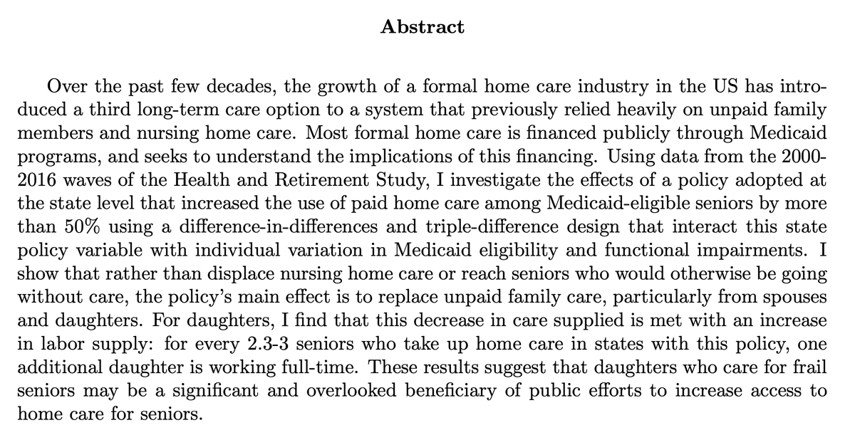 Karen ShenJMP: "Who benefits from public financing of home care for low-income seniors?"Website:  https://scholar.harvard.edu/kshen 