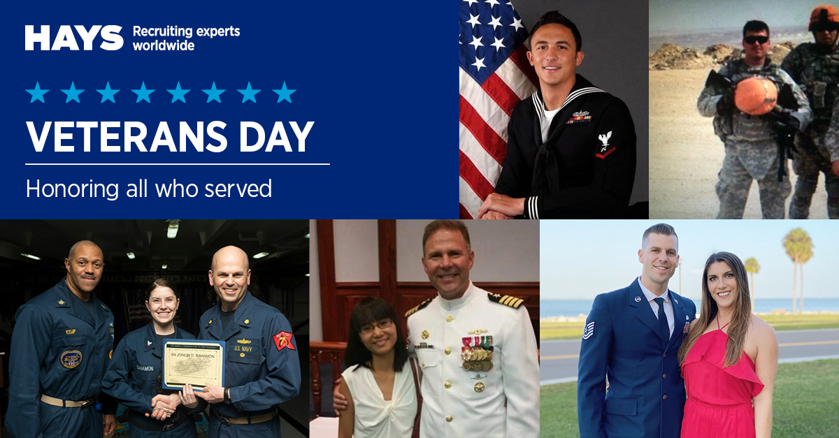 Today we honor America's and Hays veterans, and military spouses for their patriotism, love of country, and willingness to serve and sacrifice for the common good. bddy.me/3nfe73G #VeteransDay #WorkingAtHays #LifeAtHaysUS