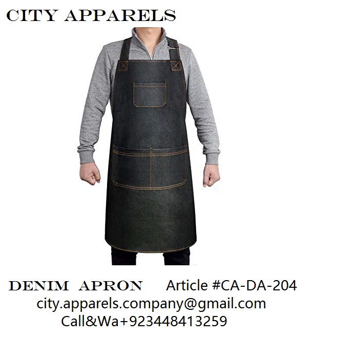 #Kitchen wears.
#Denim #Apron article CA-DA-204
Color; Black
Customized logo,
facebook.com/cityapparelssi…
For more information and inquires contact us below:
Whats App ; +92 344 8413259 
Email; city.apparels.company@gmail.com
#apron #denimapron #kitchen  #aproncafe  #kitchenapron