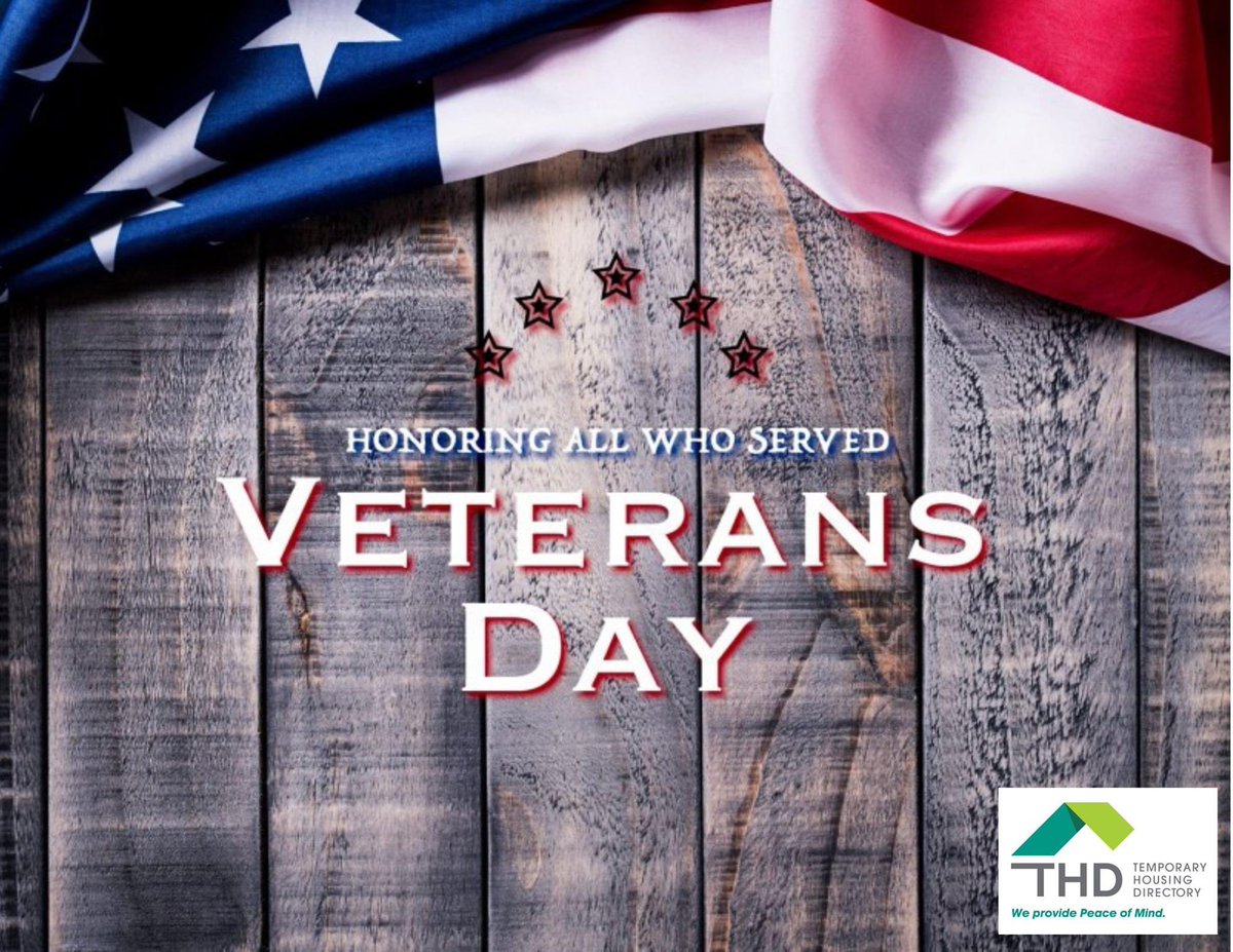 #VeteransDay #THDStrong #insurance #insuranceclaims #insurtech #temporaryhousing #corporaterelocation #commercialclaims #signatureservices #hightechhightouch #datasecurity