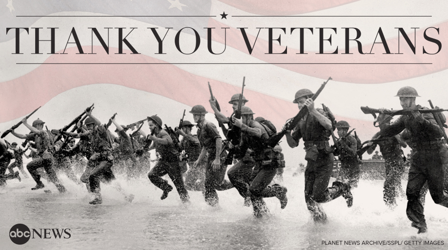 ABC's tweet photo. From all of us here at @ABC News, thank you to all who served. https://t.co/UVGyp3Vpv2