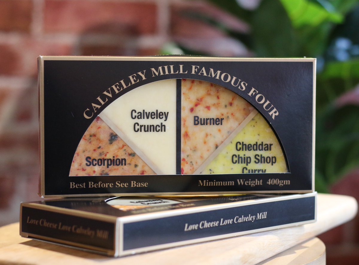CalveleyMill's tweet photo. Have you tried our Famous Four half cheese wheel yet? 🧀

Now available in the shop, come and get yours now! 

#cheese #cheshire #chester #cheeseshop #calveleymill https://t.co/RqlaKSHShi