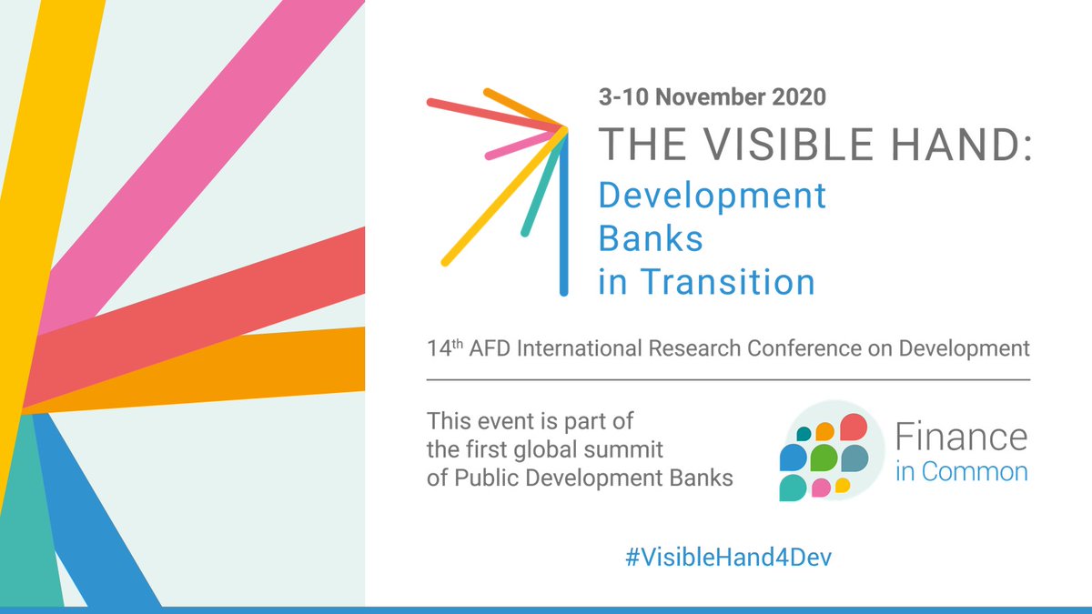 FinanceInCommon's tweet photo. This #VisibleHand4Dev Research conference held by @AFD_France & INSE @PKU1898 gave us all food for thought and action.
This research program has led to 10 recommendations on #PDBs' crucial role ➡️ https://t.co/7oELPBfpB3
#FinanceinCommon2020 https://t.co/ZCIihHGXOi