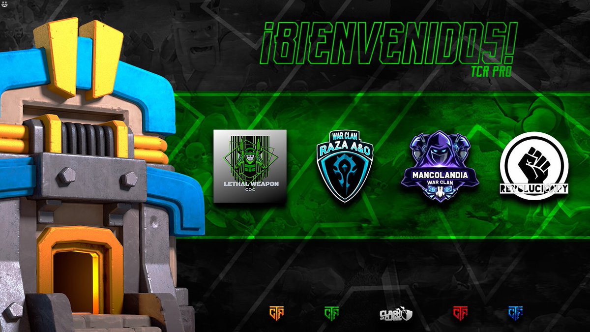 🟢 TCR | Pro 🟢 

🏅Ahora toca presentar a estos grandes clanes: <a href="/ClanMancolandia/">MANCOLANDIA WAR CLAN</a> <a href="/RevolucionPyWar/">꧁༺尺乇ᐯㄖㄥㄩ匚丨ó几卩ㄚ༻꧂🇵🇾</a> #RazaA&amp;O #LethalWeapon que vienen a luchar por el título de campeones en esta tercera edición. 🏅 

12/32

#TCR3 🇨🇷 #ClashOfClans
