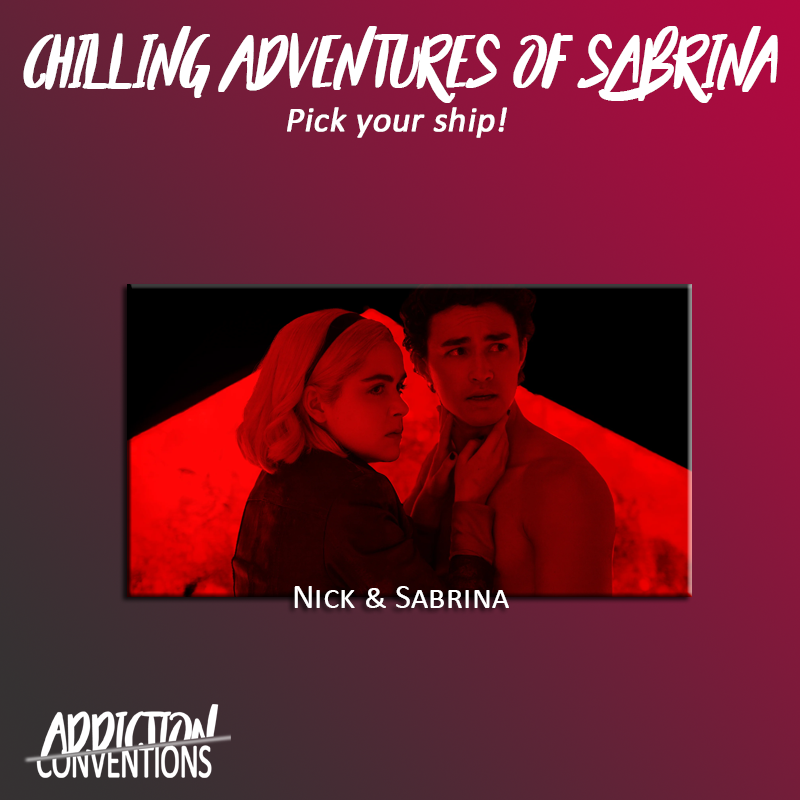 AddictionConv's tweet photo. 🧙‍♀️ CHILLING ADVENTURES OF SABRINA: 🧙‍♀️
RT pour Nick/Sabrina
Commente pour Harvey/Rosalind
Like pour Harvey/Sabrina
#OneDayInGreendale #ODIG #ChillingAdventuresOfSabrina @BBConventions https://t.co/0PSPvDXpoY