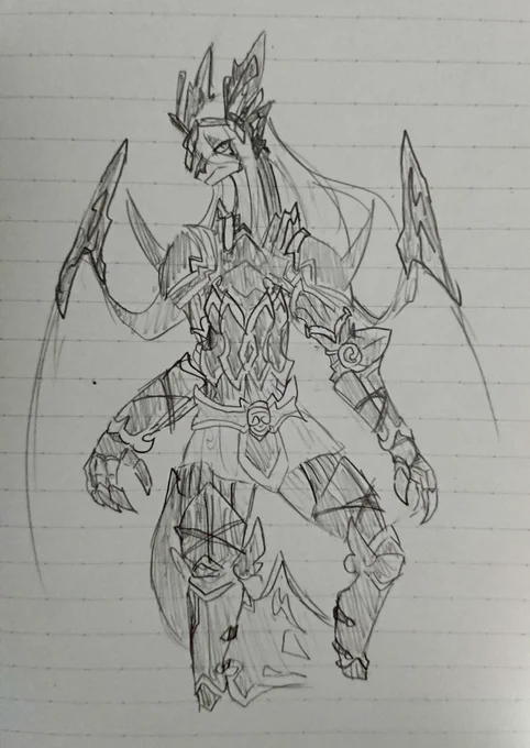 なんか仕事の合間にノリにノリまくって描いてたやつの途中(仕事のメモノートに描いたので消します)です
#イリモフプロジェクト 