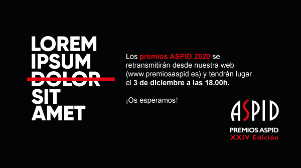 premiosaspid's tweet photo. ¿Tienes la agenda a mano? El jueves 3 de Diciembre a las 18h no te puedes perder la Gala de los #PremiosAspid2020 Este año en un novedoso formato virtual. Con acceso libre y muchas sorpresas ¡Te esperamos! https://t.co/faSGpiqpR4 https://t.co/vhVF3lLOYL