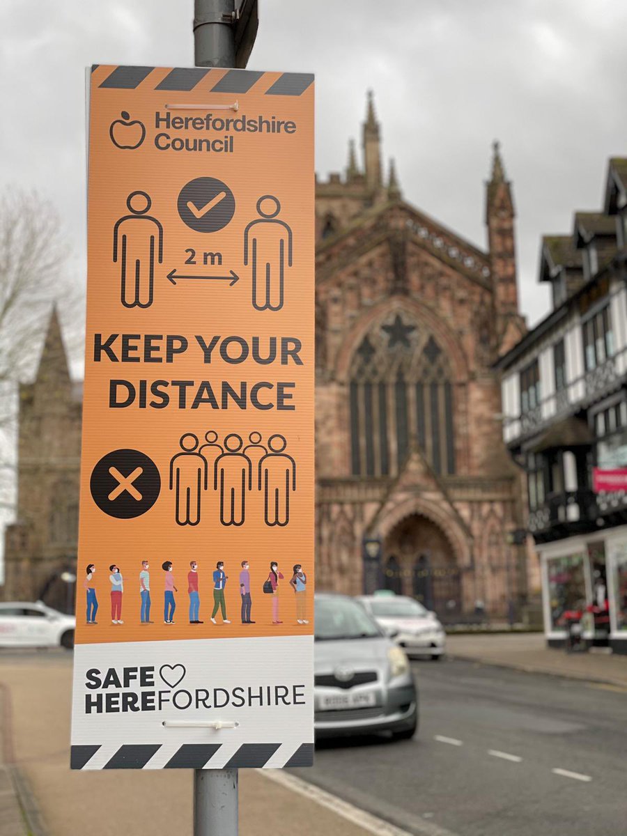 This week we completed the last of 500 lamppost boards for @hfdscouncil to keep people safe during these strange times 🧡