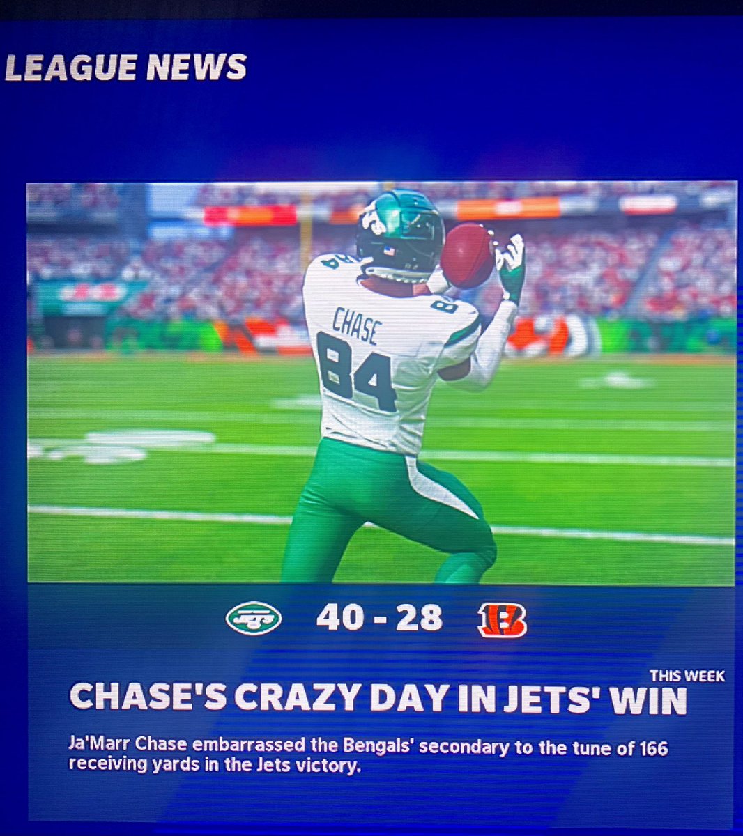AgsJets's tweet photo. @AGS_Madden 

Chase is already making headlines. 

Go Jets!!! https://t.co/Z1obqLP9bp