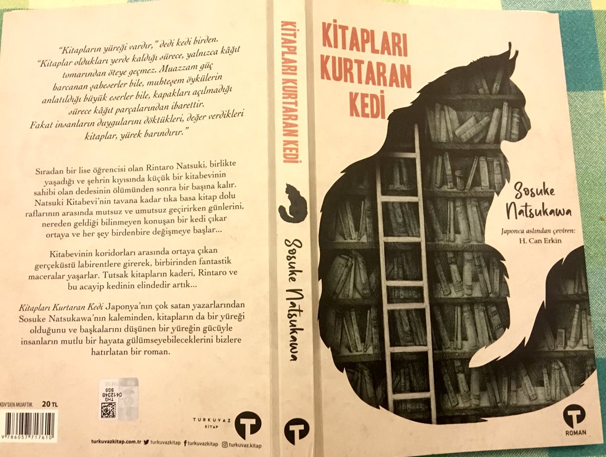 #SosukeNatsukawa ödüllü ve Japonya’nıntanınmış yazarlarındanmış.Ben onu #KitaplarıKurtaranKedi kitabıyla tanıdım.Tabii biz #kediciler için “mecburen okunacak”kitap BU😂🐈Üstelik BU kedi bir kitapçıda hayat kurtarıyor! Eğlenerek okuyorum.Japonca’dan Çev: #HCanErkin @turkuvazkitap