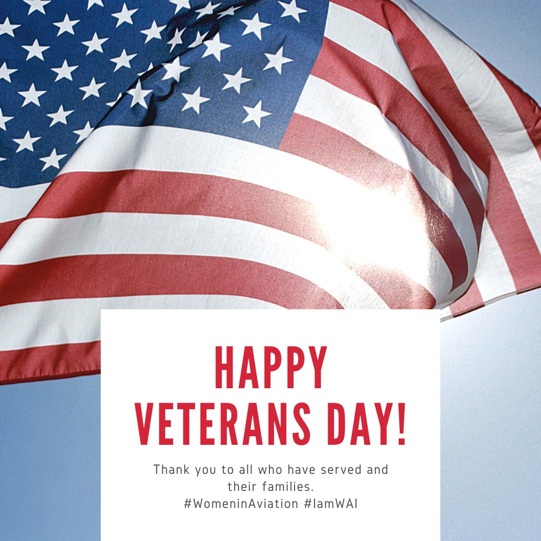 WomenInAviation's tweet photo. Today #WomeninAviation honors all those who have served the United States Armed Forces. Thank you for your service and dedication. #HappyVeteransDay https://t.co/Fe7Kg75A8G