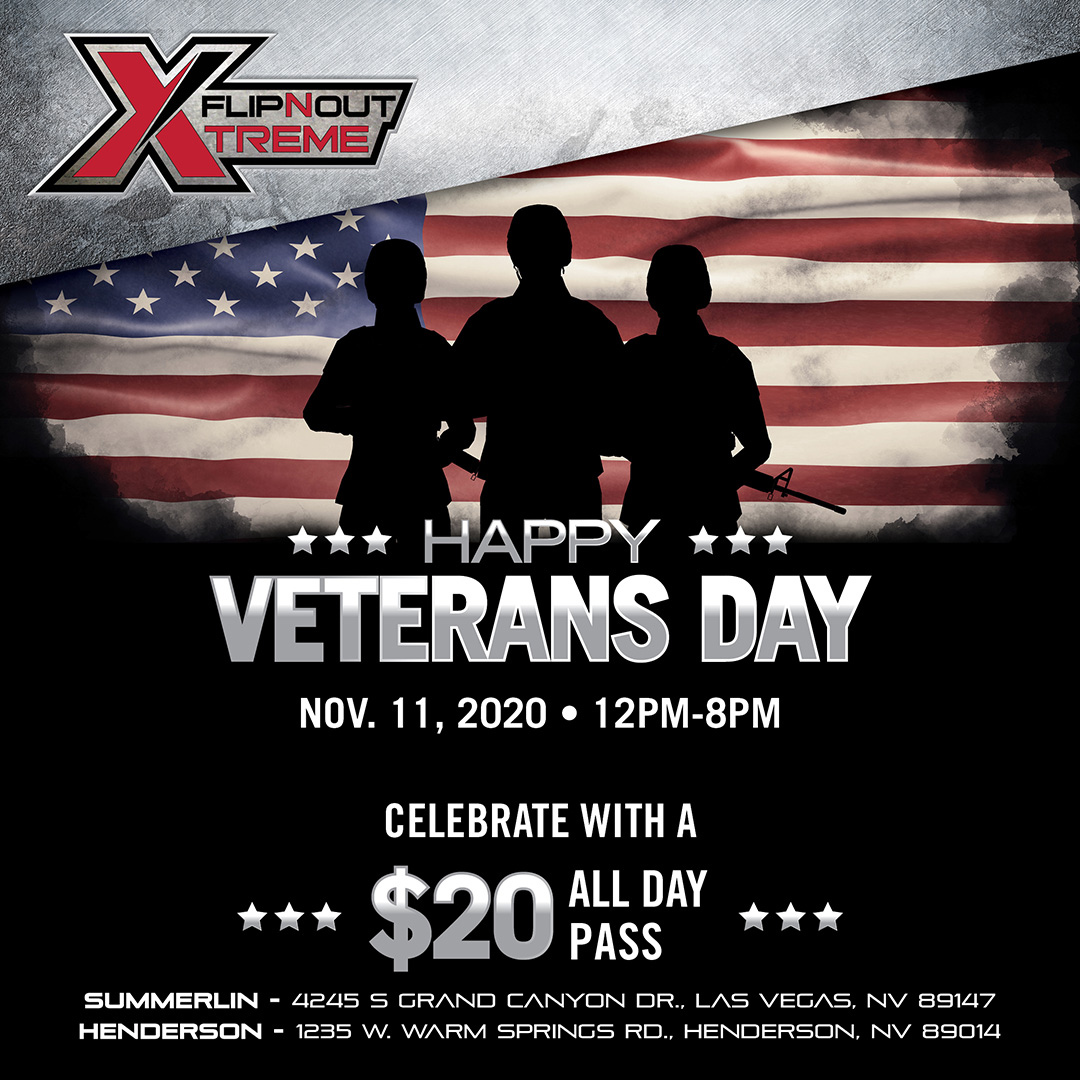 flipnoutxtreme's tweet photo. Happy Veterans Day!
Celebrate With Us November 11th With a $20 All Day Pass. https://t.co/mo5oftB7co