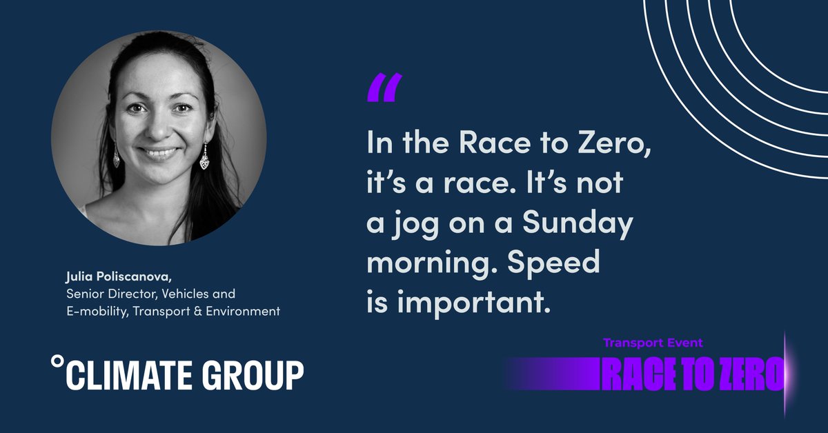 Our second panel was hosted by  @juliepolie from  @transenv. Julie made it clear what  #RaceToZero really means.