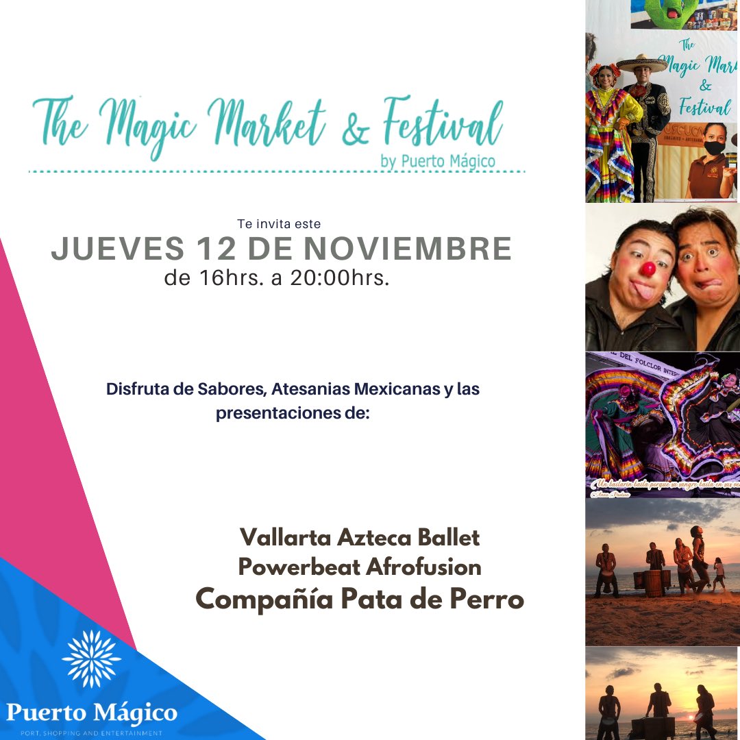 PvMagico's tweet photo. ¡Estamos listos para recibirte!

Anunció Importante❗️
Gracias a la buena respuesta en los últimos meses hemos decidido hacer un cambio en nuestro evento “the magic market &amp; festival”, el Mercado ahora será los días JUEVES  por las tardes. 
#ConsumeLocal #puertomagicopv #PV https://t.co/aZnZaYrz6F