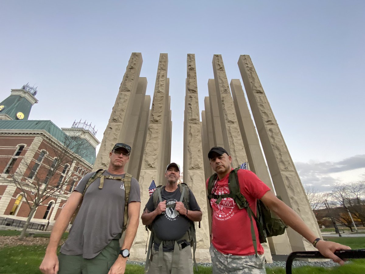 JakeMedlen's tweet image. Hey @angelaganote will you please give the Warrior 110 some on-air love today (Veterans Day)? They’ve hiked over 100mi raising awareness for #Veterans struggling w/ #PTSD #anxiety &amp;amp; thoughts of #suicide. Mission accomplished party tonight 6pm in Franklin @ The Mint!