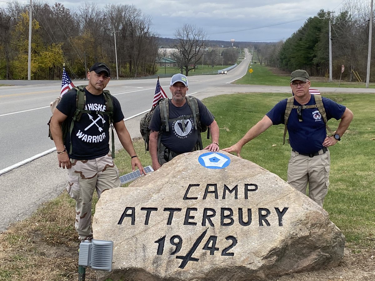 JakeMedlen's tweet image. Hey @angelaganote will you please give the Warrior 110 some on-air love today (Veterans Day)? They’ve hiked over 100mi raising awareness for #Veterans struggling w/ #PTSD #anxiety &amp;amp; thoughts of #suicide. Mission accomplished party tonight 6pm in Franklin @ The Mint!