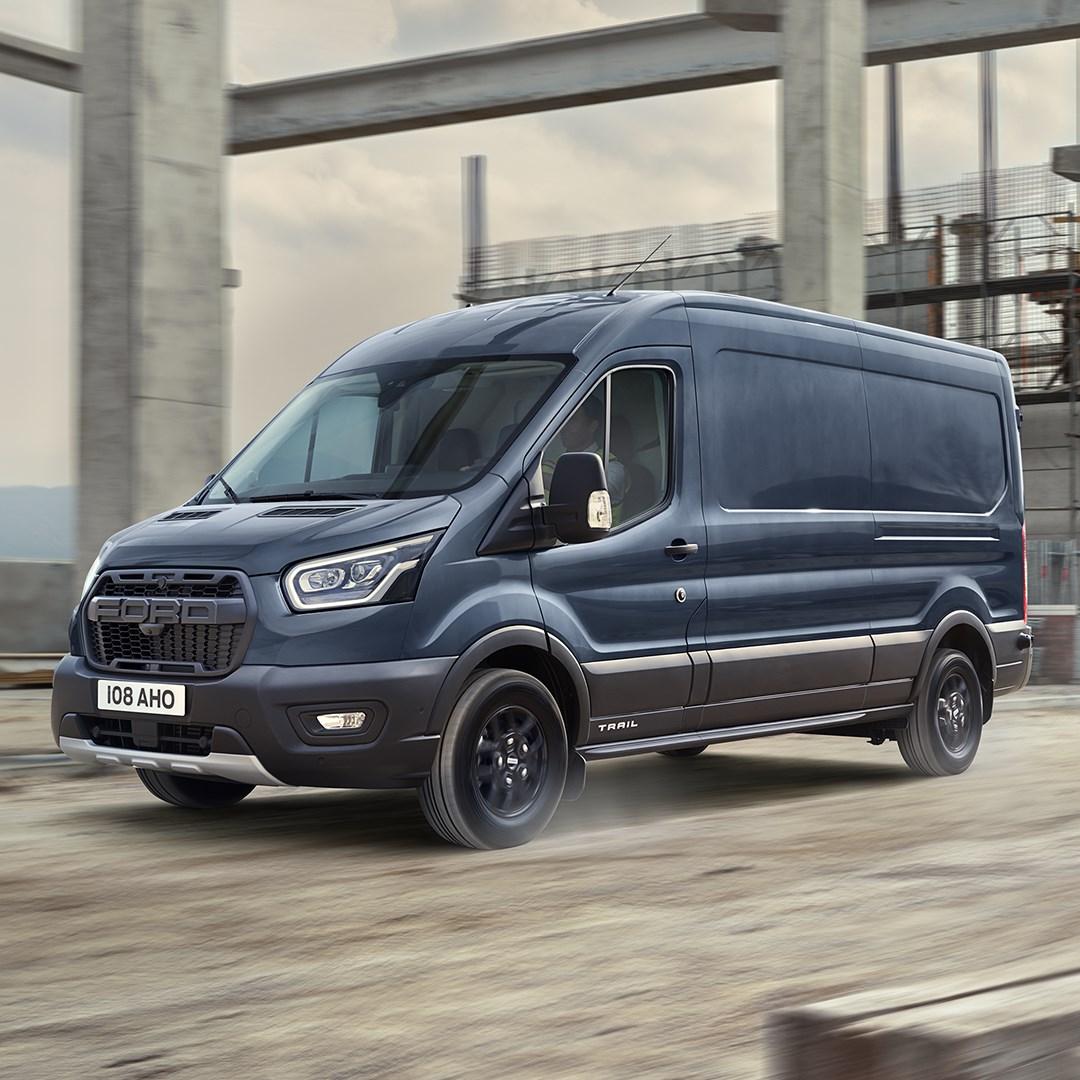 FordIreland's tweet photo. The new Ford Transit Trail delivers rugged looks and enhanced capability to support owners and operators whose work takes them to challenging terrain away from normal roads. https://t.co/YmClRgdH9t https://t.co/fYU2yBAKo8