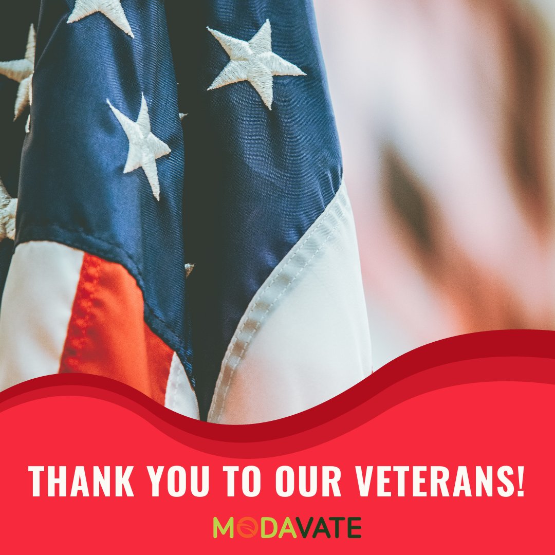 modavate's tweet photo. Happy Veteran's Day from all of us at Modavate! Thank you to all the men and women who serve our country. 🇺🇸 https://t.co/iRn6HlOTAO