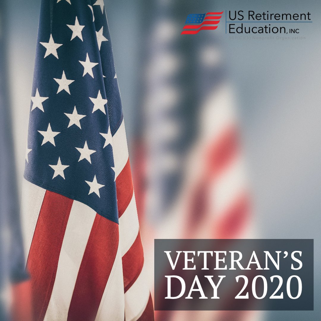 USRetirementEd's tweet photo. On this Veteran's Day, we honor those who fought for our freedom and those who are still fighting to keep us free today. Take some time today to reflect on our nation's heroes and make sure you thank a veteran for their service! #veteransday #freedom #america https://t.co/PEOSVQR2K4