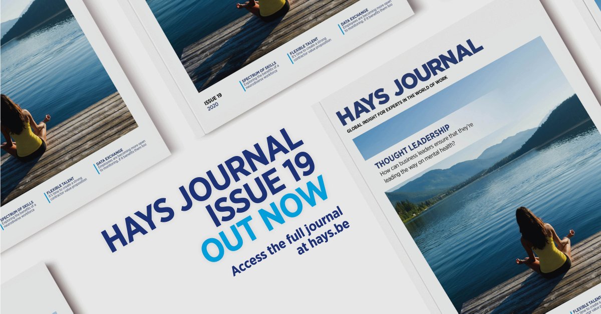 Issue 19 of the new Hays Journal is out now. The latest edition focuses on the current trends surrounding the world of work, with expert insights from Headspace Inc., Manchester City Football Club, McKinsey &amp; Company and more. Download the issue here: bddy.me/2IhmfSp