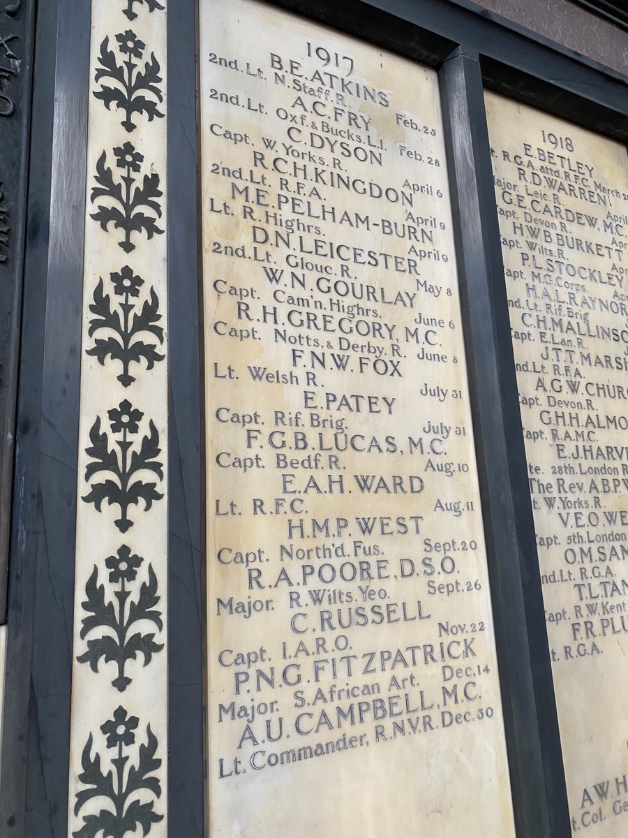 Hertford College Oxford The Wwi Memorial In Our Chapel Is Quite Unusual Comprising Both The Tablet Of Names On The Wall Of The Sanctuary And The Reredos With A Carved