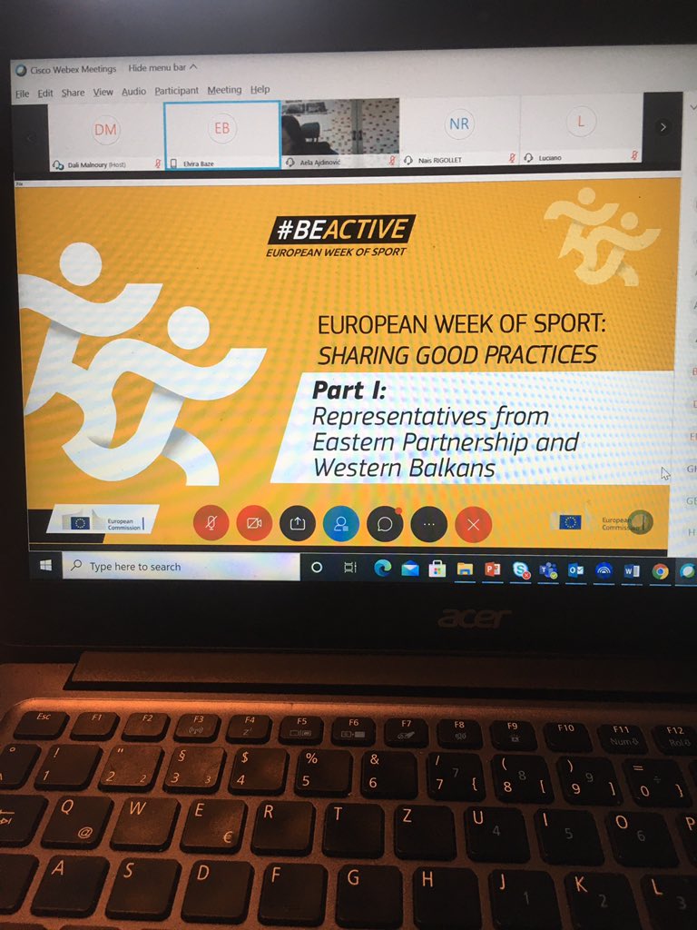 EOCEUOffice's tweet photo. Today we addressed the European Week of Sport Beyond Borders Expert Seminar organised by @EuSport. In the remarks @h_pekkola highlighted how important it is that the #EWoS addresses whole Europe and not only EU countries as well as that sport movement is also involved. #BeActive https://t.co/c0XNlxL0Mu