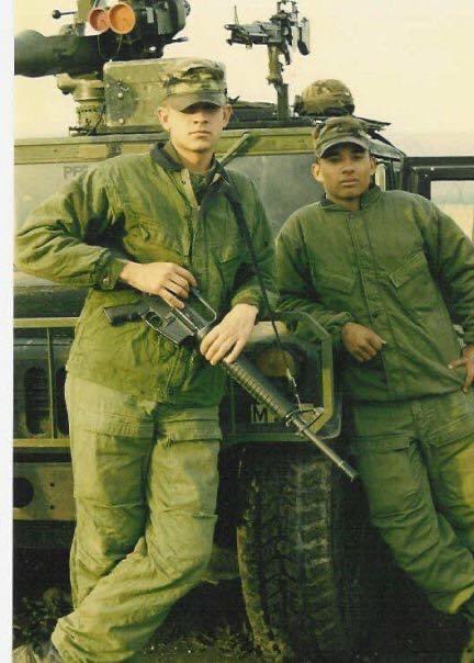 Soldiers once, and young. My first Army roommate. Daniel Luna, a fellow Texan. Basic, first unit, Bosnia, we did it all together...and in the same platoon always. “Bulldog” wasn’t scared of anything. He was scary quiet, but loyal as they come!