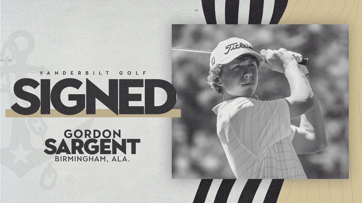 Please help us welcome @GordonSargent5 to the @VandyMGolf family. #AnchorDown