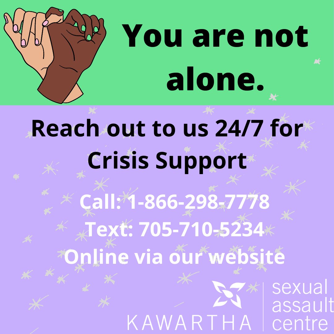 Kawartha_SAC's tweet photo. The KSAC office is now open by appointment only.
You are not alone.

24/7 Phone, Online, and Text Supports are Available
Phone 1-866-298-7778
Web-Chats (Online) https://t.co/DJwoXHtzQj
Text 705-710-5234

Office Phone 705-748- 5901
Email is ksac@nexicom.net https://t.co/80KNs9MLm9
