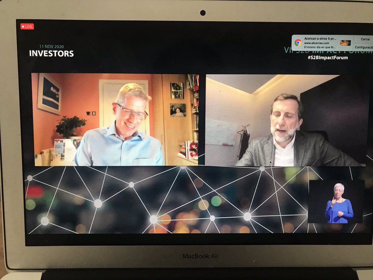 In the #S2BImpactForum of @Ship2B @cliffprior  from @GSGimpinv “We need all the impact economy spectrum: Social Responsible Investment, Impact Investment, Venture Philanthropy...They are all needed and complementary”