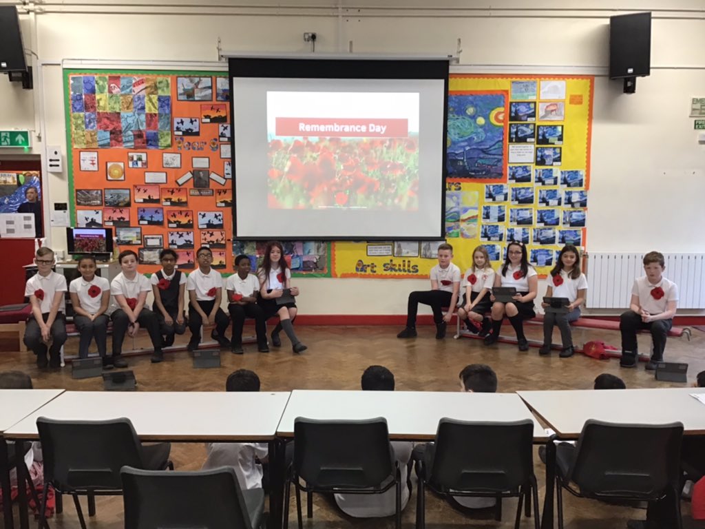 Well Done Year 6 - What a great assembly for Remembrance Day! <a href="/MissRowe8/">Lindsey Rowe</a> <a href="/NorthManorAcad/">Northfield Manor Academy</a> <a href="/VicAcademies/">Victoria Academies Trust</a> <a href="/emily_fouracre/">Emily Fouracre</a> <a href="/gemmajfox/">Gemma Fox</a>