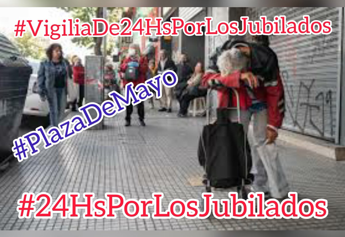 ReynaTarantula's tweet photo. Quien se suma en apoyo d los #Jubilados ??
Es una idea d @marianocaba
La cuál apoyo totalmente y voy a estar las 24hs seguidas
Aclaro NO se tienen q quedar las 24hs
Solo ir un rato durante las 24hs mostrar q #LosJubiladosNoEstanSolos

#VigiliaPorLosJubilados

#24HsPorLosJubilados https://t.co/yiUxarvlZH