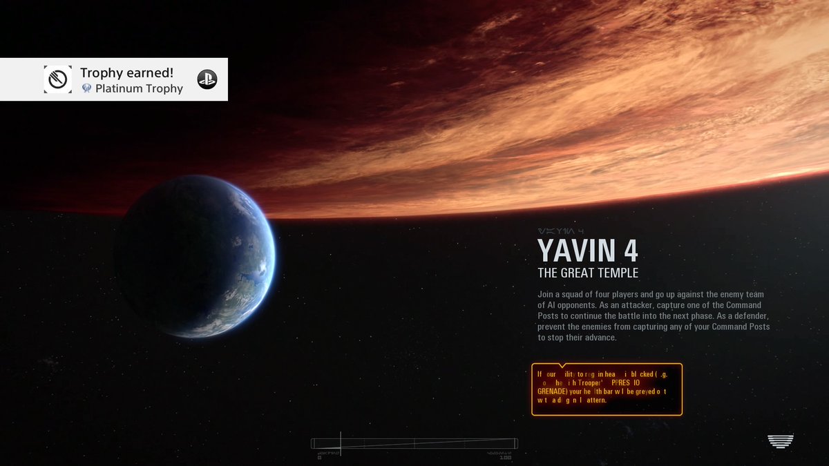 SirDave1988's tweet photo. Platinum #120. Hell of a grind, but I like Star Wars too much haha #SWBattlefront2 #PS4share https://t.co/Js7EqwTLSw