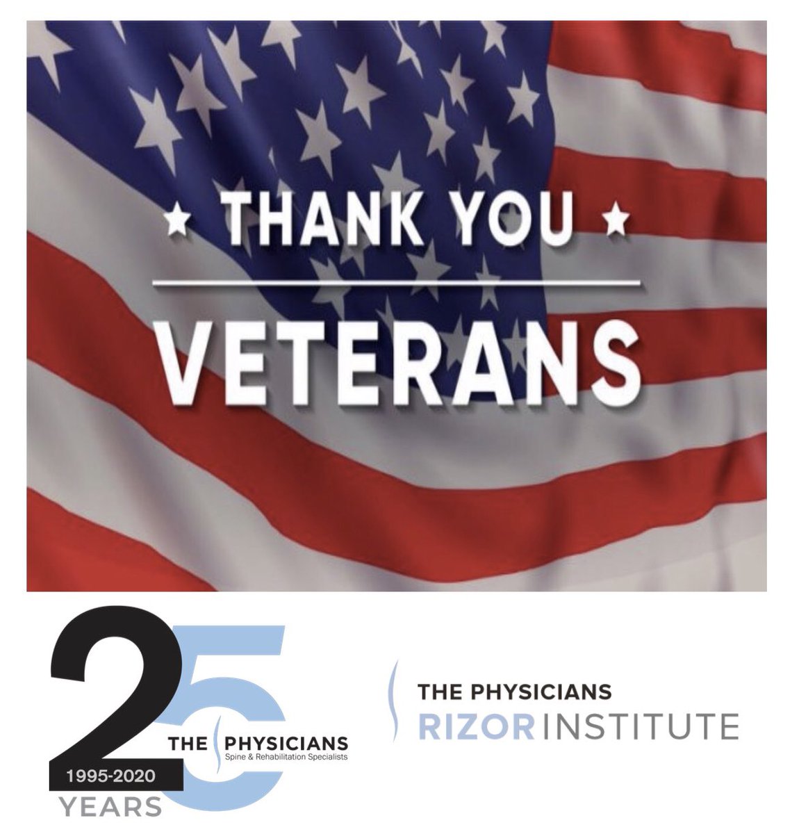 ThePhysicians's tweet photo. Happy Veterans Day! Thank you to all that have served. #thankful #veteransday https://t.co/2Et09Uraij