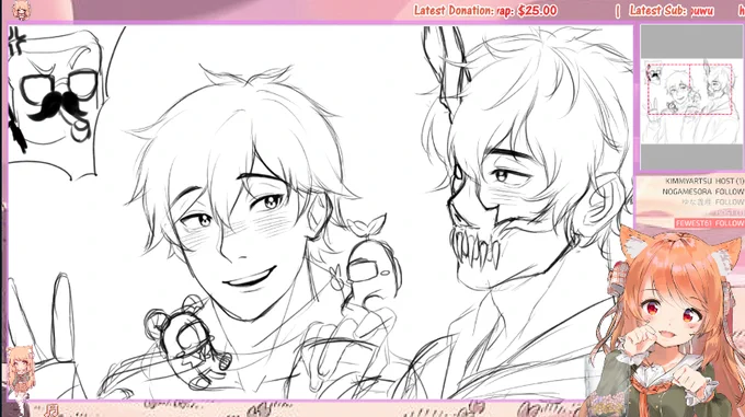 https://t.co/na6jyZ2shk
Trying to experiment on a different artstyle ?
Feel free to drop by, chill stream tonight~ 