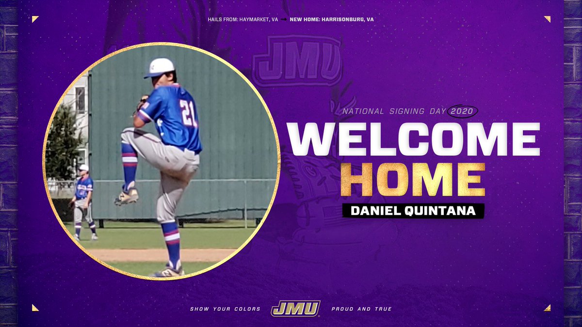 JMUBaseball's tweet photo. SIGNED ✍️

Welcome to Harrisonburg, Daniel Quintana!

Daniel was a three-year letter winner and played his club ball with U.S. Elite Baseball!

#GoDukes https://t.co/ynHhTJwUsF