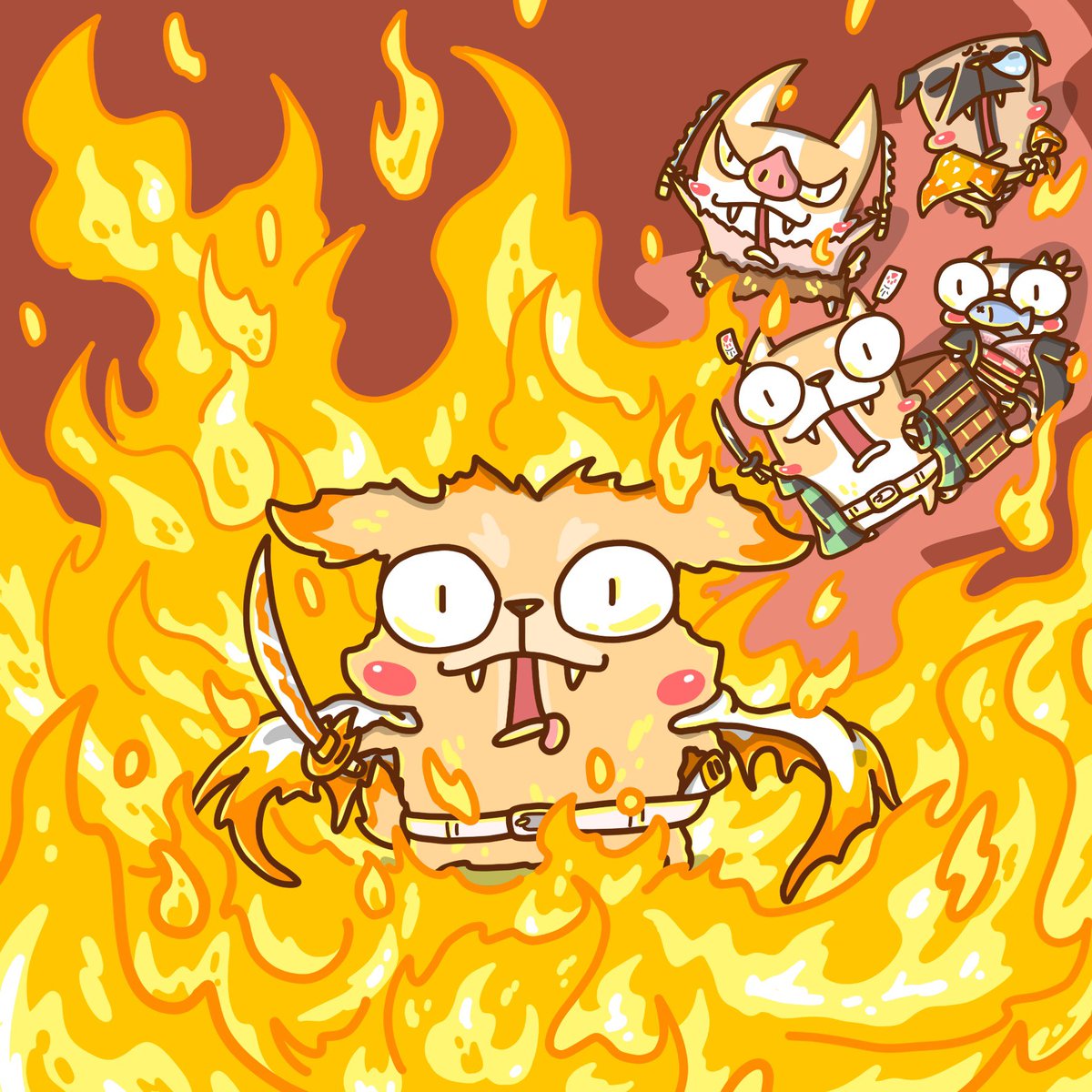 DOUGEinvade's tweet photo. ✨🔥 鬼滅の刃電影版🔥✨
.
斗粉們去看了嗎？
動畫播完就超期待電影版！！
跟著一起燃燒經��🔥🔥🔥
快去看大哥啊啊啊啊啊
.
從漫畫追到動畫再到電影～
真的喜歡的💕💕💕
拜託動畫第二季快來喔喔！！
.
#斗哥入侵 #斗哥 #動畫 #日常
#dougeinvade #douge
#鬼滅之刃 #鬼滅の刃 
#鬼滅の刃無限列車編 https://t.co/9p4QbHQW3n