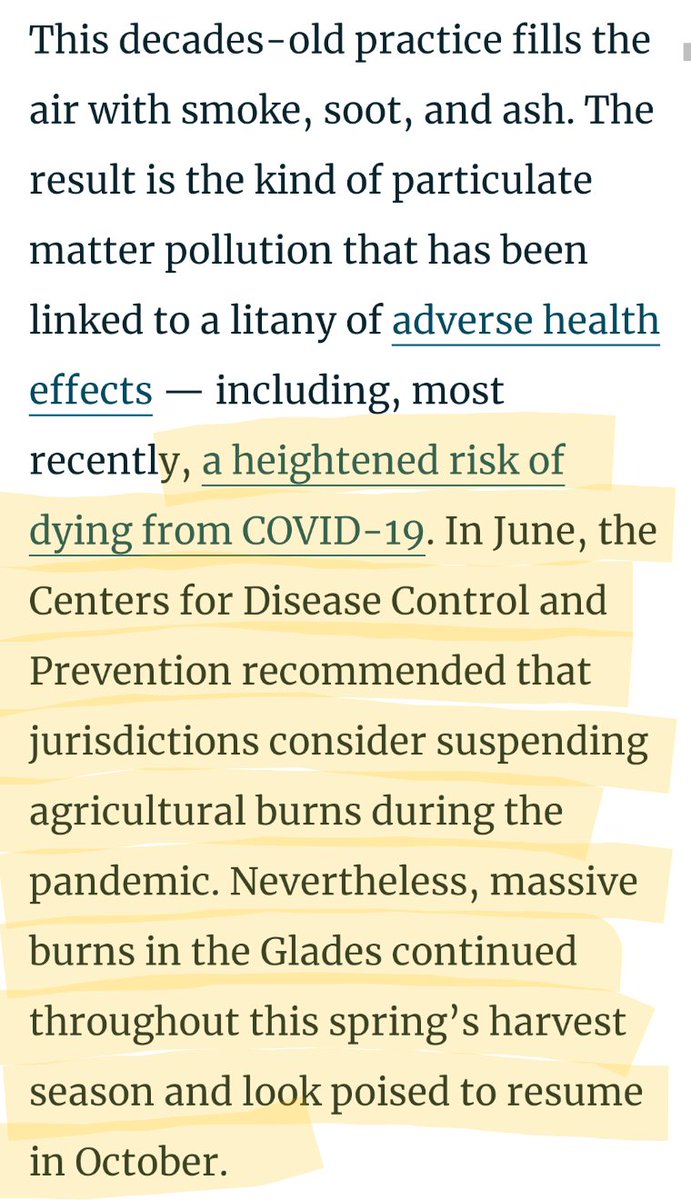 ToxicWilton's tweet photo. @FFS_Everglades @FLForestService Please comment on the toxic sugarcane burning authorized in your district against @CDCgov recommendations to ban the burning during this deadly pandemic.  Does Big Sugar run the @FLForestService?

@BermanLawGroup @nikkifried @MattMooreLaw @BlmMuckCity @StopSugarBurn @pbpost https://t.co/L6eD83NEnp