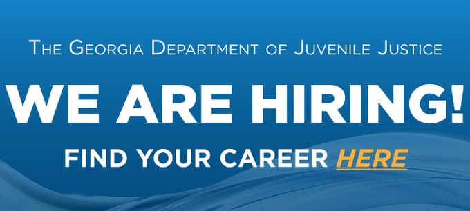 The Georgia Department of Juvenile Justice is hiring! We are searching for dedicated Food Service Workers, Housekeepers and Juvenile Correctional Officers to join our team at Eastman YDC in #DodgeCounty. Visit: team.georgia.gov/careers to learn more! #GeorgiaDJJ  #GeorgiaJobs
