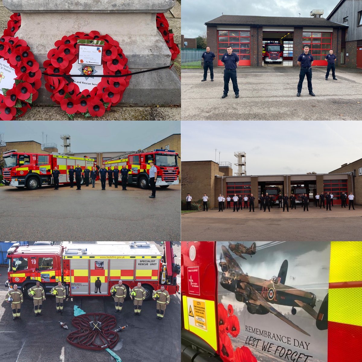 Not only do we #remember those who died serving for our country, but we also give thanks to our modern day #heroes who continue to serve us during this #pandemic. Thank-you to all our partners including; <a href="/bedspolice/">Bedfordshire Police</a> <a href="/EastEnglandAmb/">EEAST Ambulance Service</a> <a href="/bedfordhospital/">Bedford Hospital (Bedfordshire Hospitals NHS FT)</a> <a href="/LandDHospital/">Luton and Dunstable University Hospital</a> #TeamBedsFire