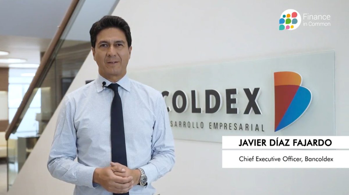 FinanceInCommon's tweet photo. .@JavierDiazFa, CEO @bancoldex:
"Facing #Covid19, #DevelopmentBanks proved they can act in a quick & countercyclical fashion. With @IDFC_Network, we are working on innovative business models & #SDGs alignment. We've done much, but we can still do much more." #FinanceInCommon2020 https://t.co/c0BLZklymI