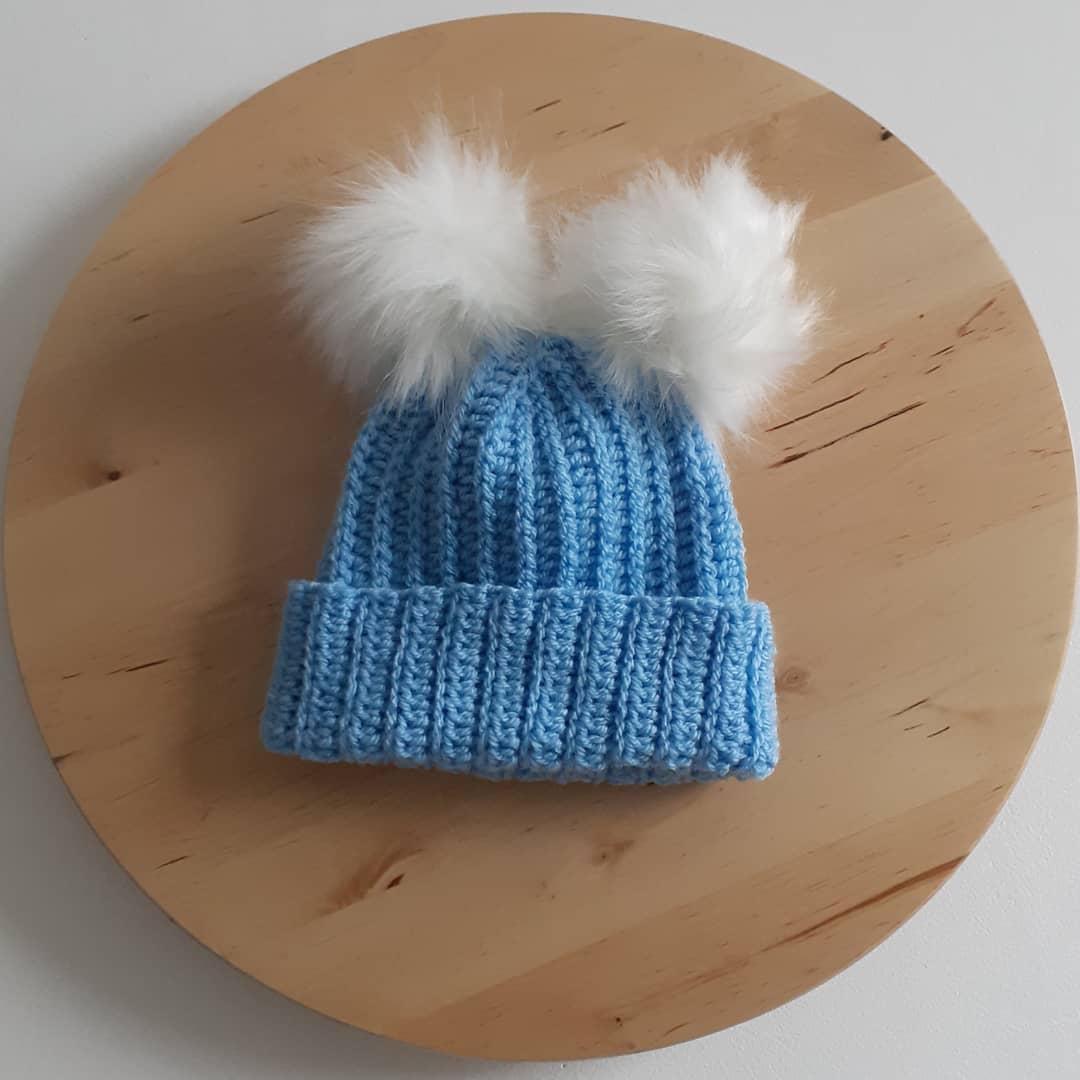 jimandgladys's tweet photo. Special request baby hat in pale blue with double pompom's 💙
#crochet #babyhat #bobblehat #newbabygift #vegan
https://t.co/k6WGV9Rlyq
#etsy #newmills #newmillshighpeak
#bounceforwardnotback #NewMillsFestivalArts #jimandgladyscrochet https://t.co/HsJthBGrRS
